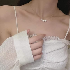 Dây chuyền 4 hạt ngọc trai