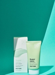 Kem chống nắng Pretty Skin Super Aqua Sun Cream SPF50+PA++++ - 70ml (xanh lá)