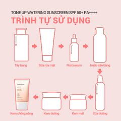 Kem chống nắng Innisfree Tone Up No Sebum Suncreen SPF50+ PA++++ (mẫu mới )- Hồng