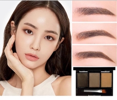 Phấn bột tạo khối và tán chân mày Lameila 3 Color Eyebrow Powder (hộp đen mini)