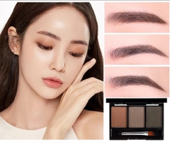 Phấn bột tạo khối và tán chân mày Lameila 3 Color Eyebrow Powder (hộp đen mini)