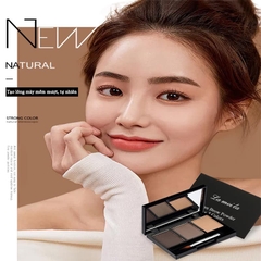 Phấn bột tạo khối và tán chân mày Lameila 3 Color Eyebrow Powder (hộp đen mini)