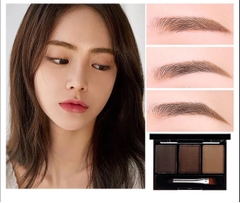 Phấn bột tạo khối và tán chân mày Lameila 3 Color Eyebrow Powder (hộp đen mini)