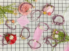 Cột tóc nhiều kiểu (nơ thỏ - nơ caro - phối charm)