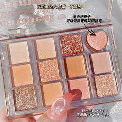 Phấn mắt 12 ô Xiaoyumi Oatmeal