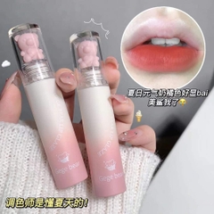 Son kem lì Gege Bear Lip Glaze - 3g (nắp gấu cute)