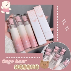 Son kem lì Gege Bear Lip Glaze - 3g (nắp gấu cute)