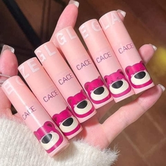 Son kem gấu dâu Lotso - Cace Berry Bear Matte Lip Mud - 3g (set 3 cây son)