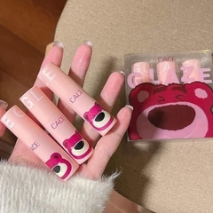 Son kem gấu dâu Lotso - Cace Berry Bear Matte Lip Mud - 3g (set 3 cây son)