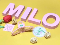 Kẹp tóc quấn vải mix charm cute