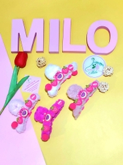 Kẹp lông gấu dâu lotso (lông hồng)