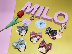 Cột tóc nhiều kiểu (nơ thỏ - nơ caro - phối charm)