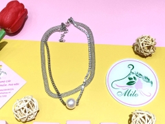 Dây chuyền đính hạt ngọc to cao cấp