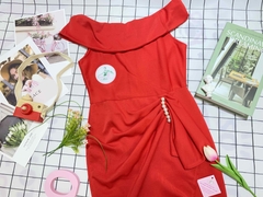 Đầm trễ vai đính cườm