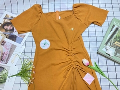 Đầm đũi tay phồng có rút dây xinh xắn