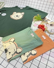 Áo thun cotton hình gấu cute mix màu