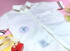 Áo sơ mi QC ngắn tay cao cấp - viền tay phối túi