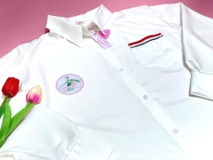 Áo sơ mi QC thome lụa viền túi tay dài