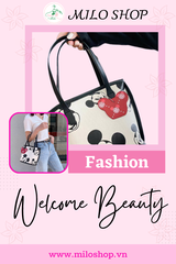 Túi Mickey mẫu mới màu trắng đen
