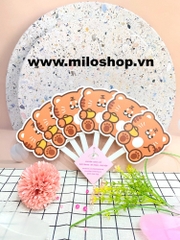 Quạt nhựa cầm tay xếp lại hình cute