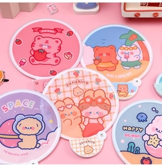 Quạt gấp tự bung mini hoạt hình cute