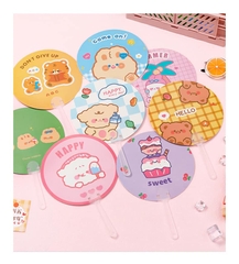 Quạt nhựa cầm tay hoạt hình cute