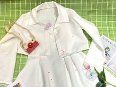 Set đầm xòe phối kèm áo khoác xinh xắn