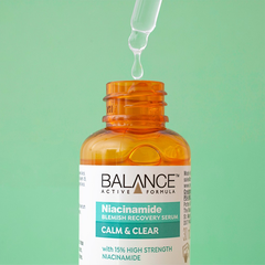 Tinh Chất dưỡng da, ngừa mụn, mờ thâm Balance Active Formula Niacinamide Blemish Recovery Serum Calm & Clear - 30ml