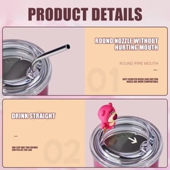 Ly giữ nhiệt gấu dâu Lotso - Toy Story 450ml