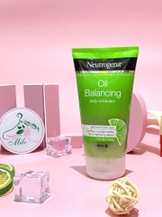 Sữa rửa mặt Neutrogena Oil Balancing Daily Exfoliator - 150ml (Xanh lá)