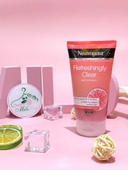 Sữa rửa mặt Neutrogena Refresshingly Clear Daily Exfoliator Oil Free- 150ml (Hồng)
