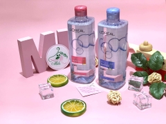 Nước tẩy trang Loreal Micellar Water 3 in 1 Moisturising- 400ml (màu hồng)