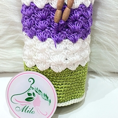Túi đựng bình giữ nhiệt đan len cao cấp - Handmade