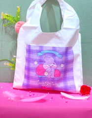 Túi tote vuông form bầu hình cute