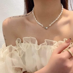 Dây chuyền ngọc trai hình trái tim