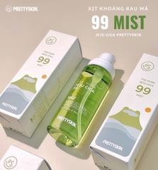 Xịt khoáng rau má Pretty Skin The Pure Jeju Cica 99 Mist - 100ml