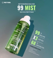 Xịt khoáng rau má Pretty Skin The Pure Jeju Cica 99 Mist - 100ml