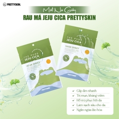 Mặt nạ rau má The pure Jeju Cica Prettyskin - 25ml  (Hàn Quốc)