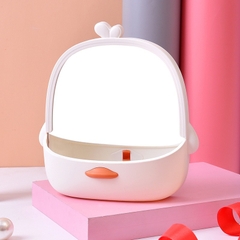 Gương make up để bàn hình vịt cute Mengshang (có khay để đồ)