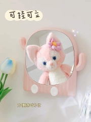Gương make up để bàn hình xương rồng cute