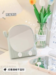 Gương make up để bàn hình xương rồng cute