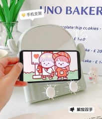Gương make up để bàn hình xương rồng cute
