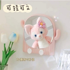 Gương make up để bàn hình xương rồng cute