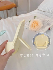 Gương make up để bàn hình vịt cute Mengshang (có khay để đồ)