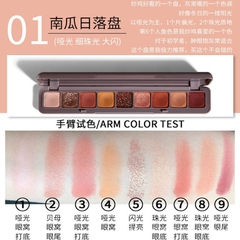 Phấn mắt 9 ô Lameila FT Colour  (bảng dài)