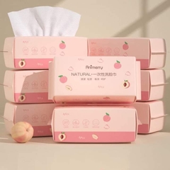 Khăn giấy khô tẩy trang dạng rút Animerry Natural (Peach)