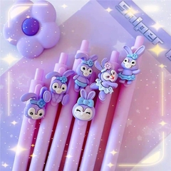 Bút bi thỏ màu tím cute