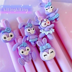 Bút bi thỏ màu tím cute