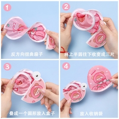 Quạt gấp tự bung mini hoạt hình cute