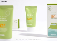 Kem chống nắng rau má Pretty Skin The Pure Jeju Cica Sun Cream 50ml - SPF50/+PA++++